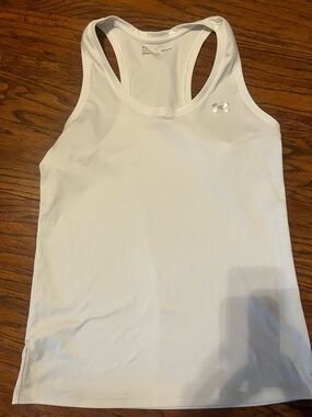 Under Armour White Performance Racerback Tank